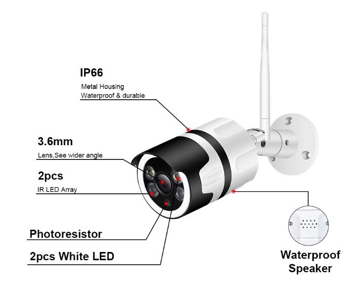 1080P Night Vision Auto Tracking outdoor Security Camera