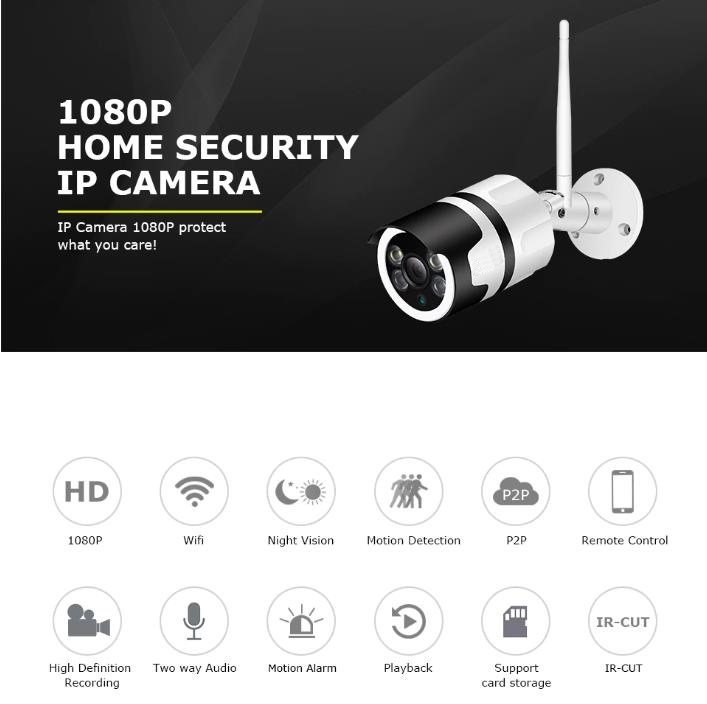 1080P Night Vision Auto Tracking outdoor Security Camera