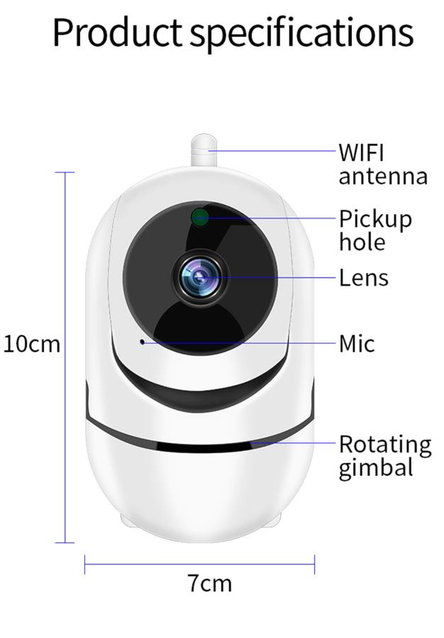 1080P wireless Night Vision Home Security Camera