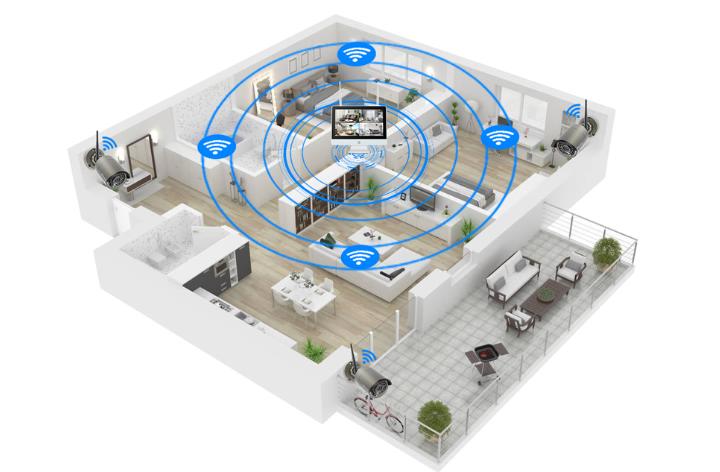 8CH outdoor Security System with 12-inch LCD Monitor