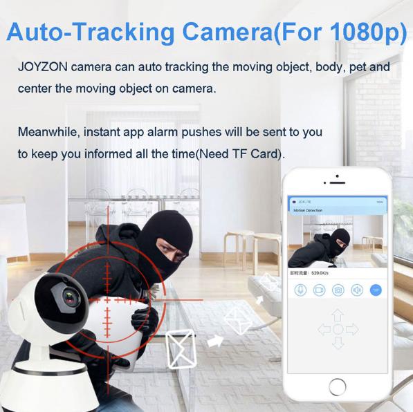 Night Vision Auto Tracking indoor Security Camera