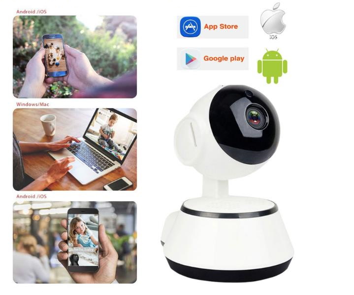 Night Vision Auto Tracking indoor Security Camera