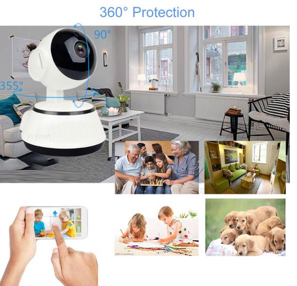 Night Vision Auto Tracking indoor Security Camera