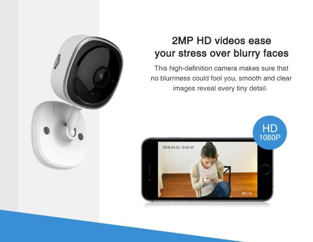 Ultra Wide Lens wireless compact FHD Security Camera