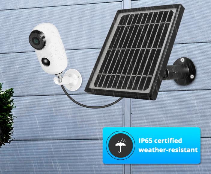 Wireless Solar Battery Powered Outdoor Security Camera