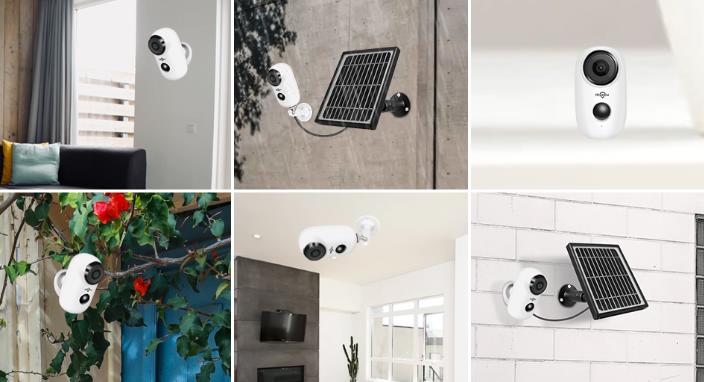 Weatherproof outdoor solar powered Security Camera