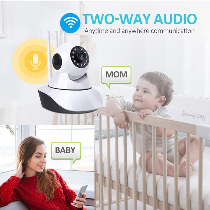 Wide-angle Night Vision Auto Tracking indoor Security Camera